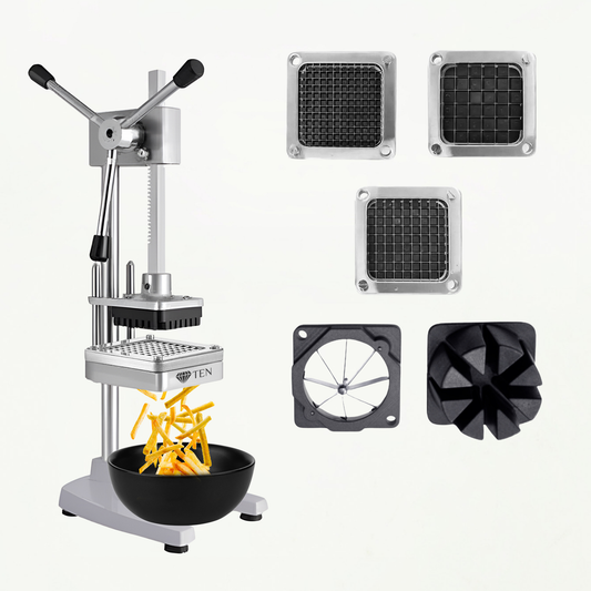 TEN® - Frietsnijder XXL - Frites zelf bakken - RVS