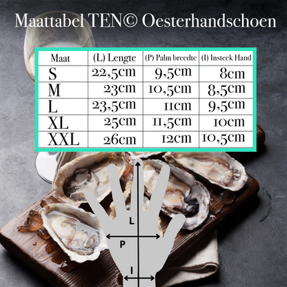 TEN® Oesterhandschoen - Veilig Openen van Oesters - Tenkitchen.store