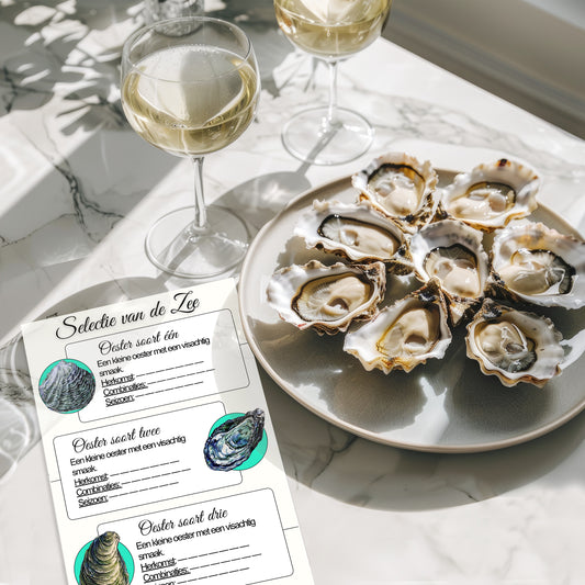 Oesterkaart 'Selectie van de Zee' - Digitale Versie - Tenkitchen.store