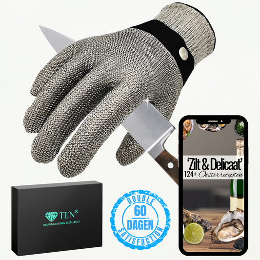 TEN® Oesterhandschoen - Veilig Openen van Oesters - Tenkitchen.store